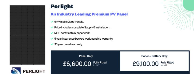 Perlight solar panel quote cost and details